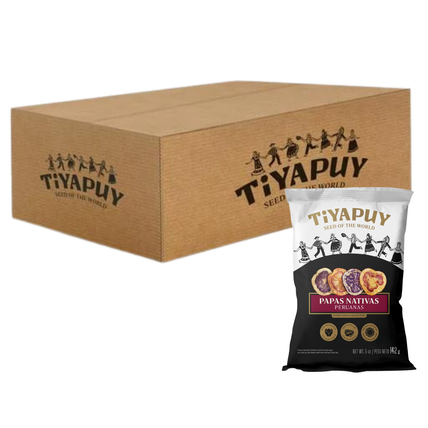 Papas Nativas Mixtas TIYAPUY Caja 48 und x 40g