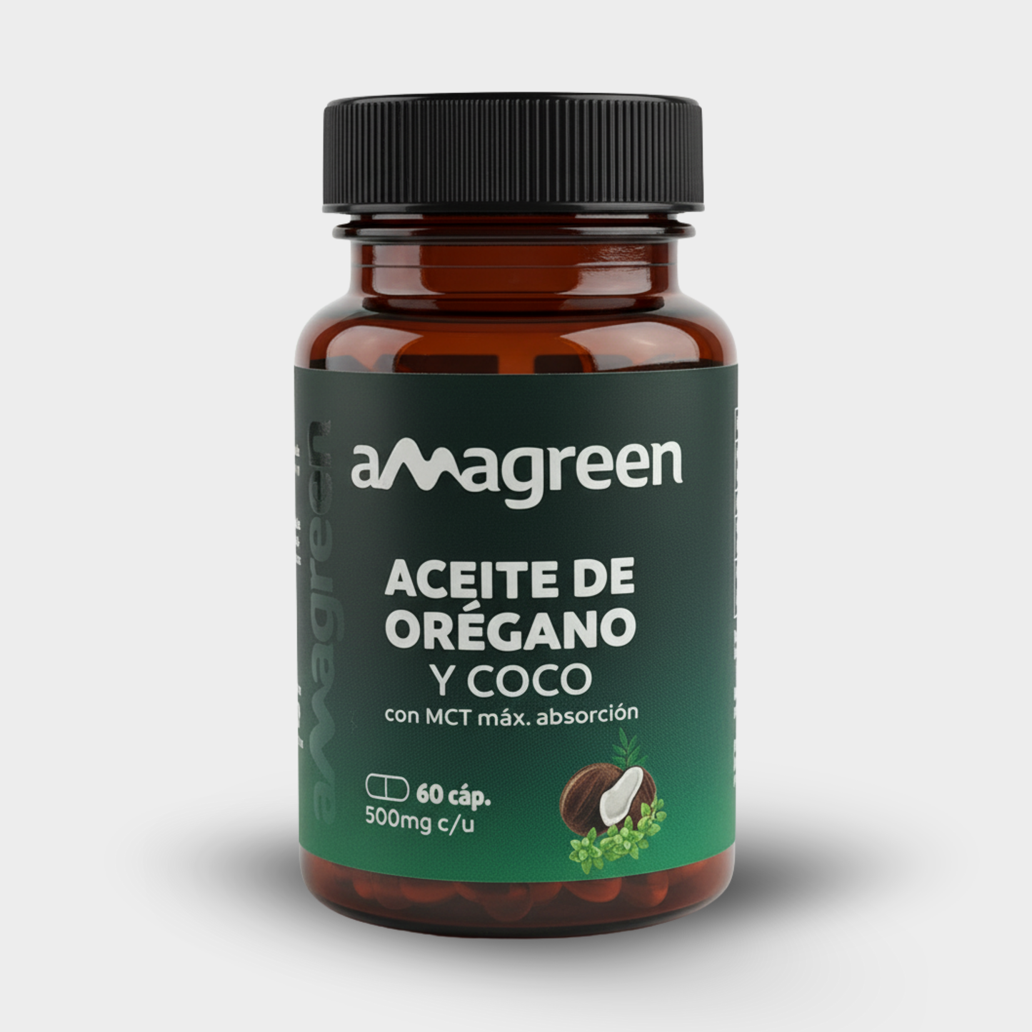 Aceite de Orégano y Aceite de Coco MCT en Cápsulas 60 unidades | formula 2 en 1