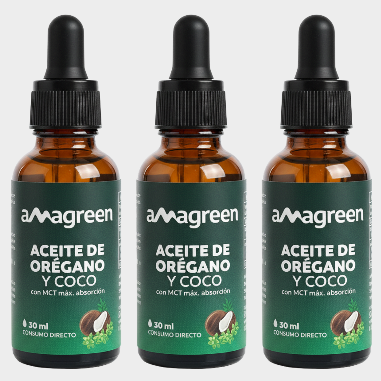 Aceite de Orégano con aceite de coco MCT 30 ml (en caja)