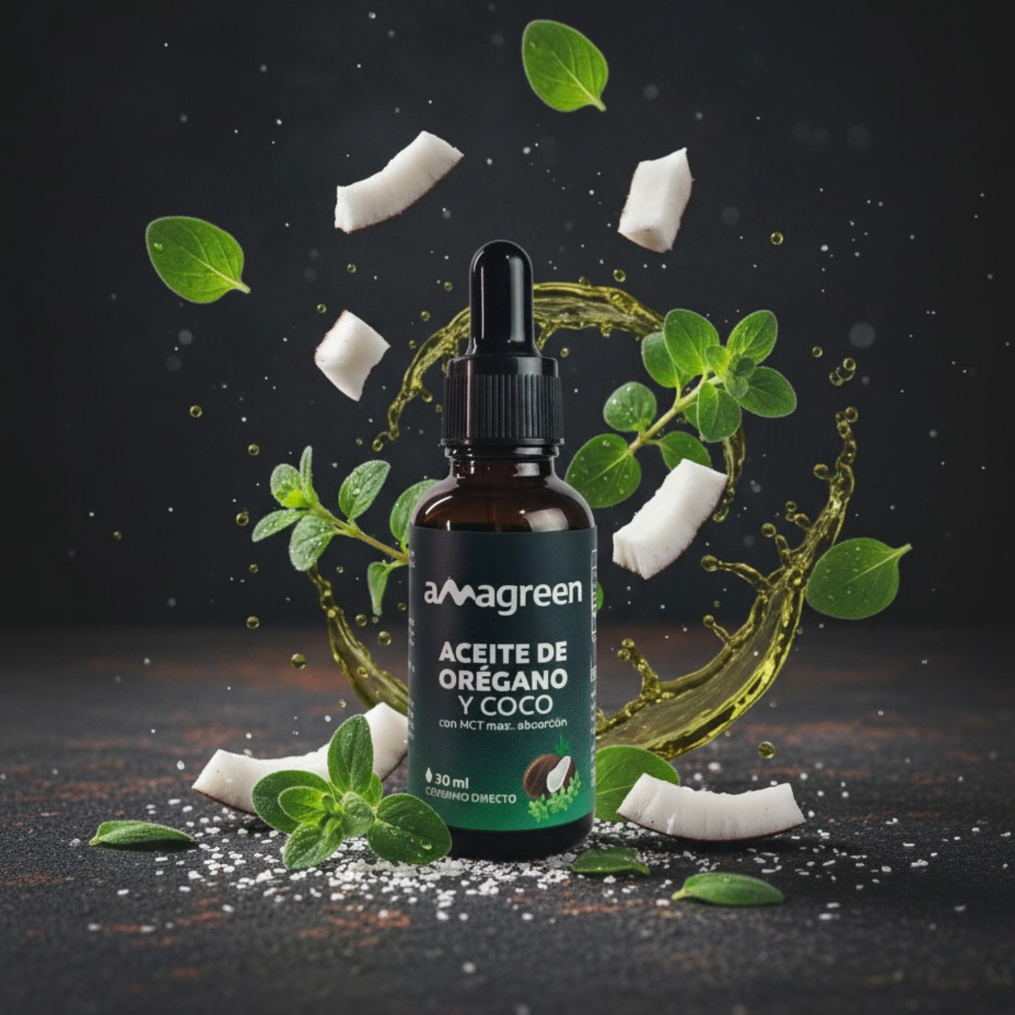 Aceite de Orégano con aceite de coco MCT 30 ml (en caja)