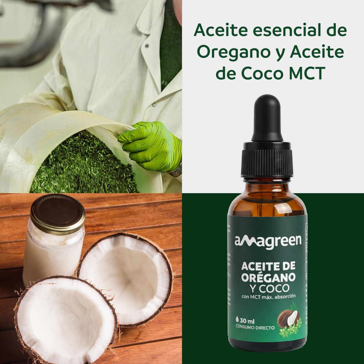 Aceite de Orégano con aceite de coco MCT 30 ml (en caja)