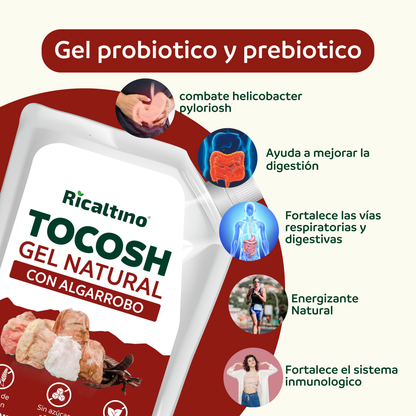 Gel probiótico y prebiótico de Tocosh con Algarrobo Ricaltino 150g