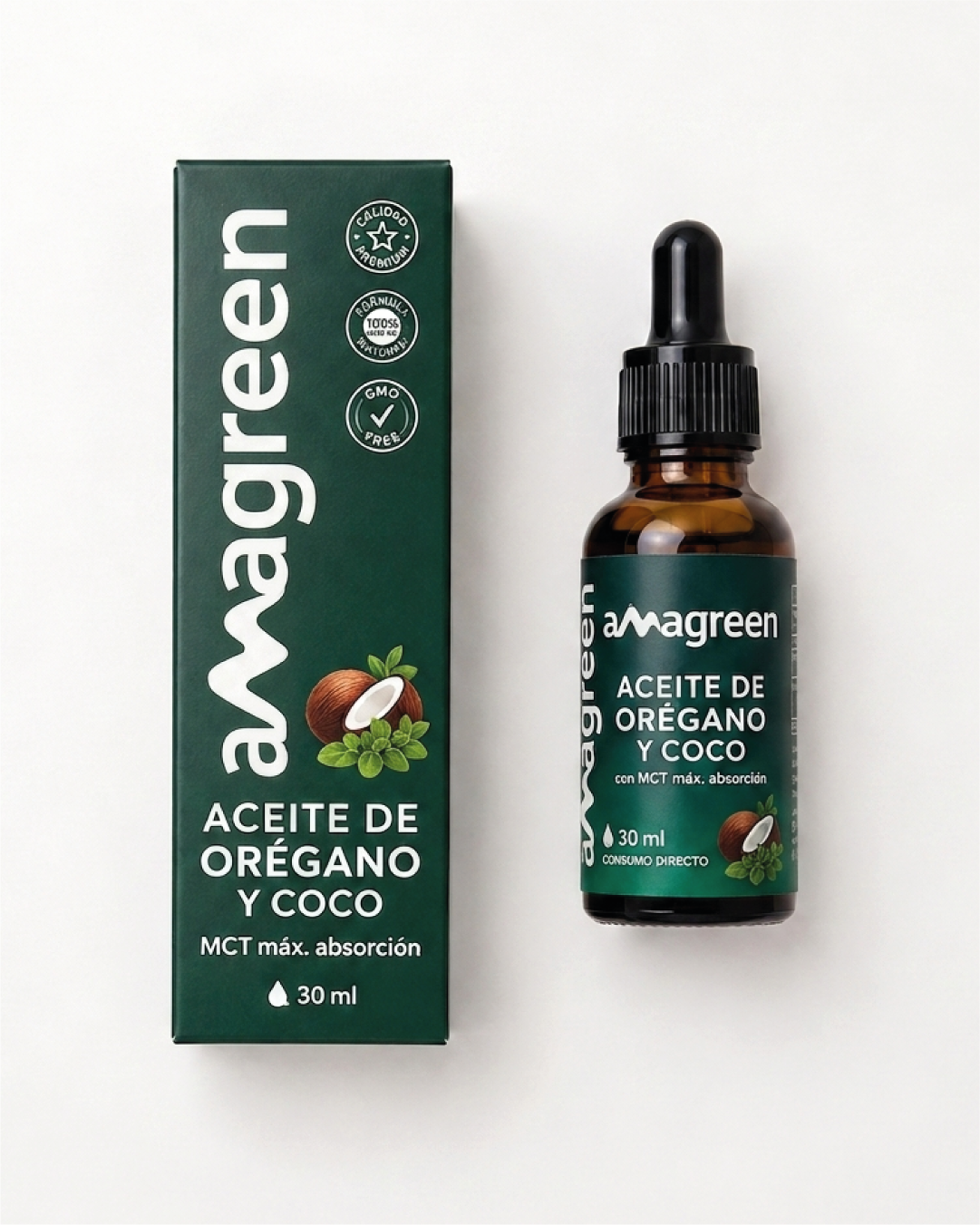 Aceite de Orégano con aceite de coco MCT 30 ml
