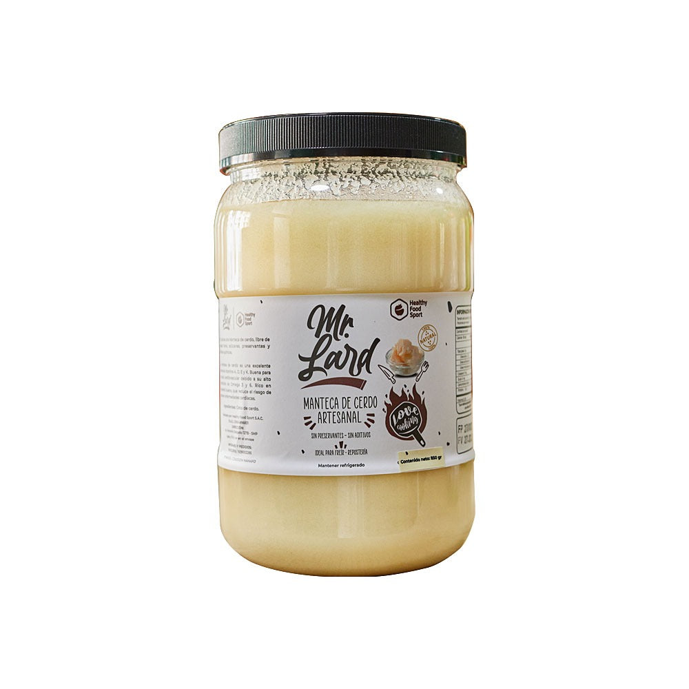 Manteca de Cerdo economica MR. LARD frasco 850g