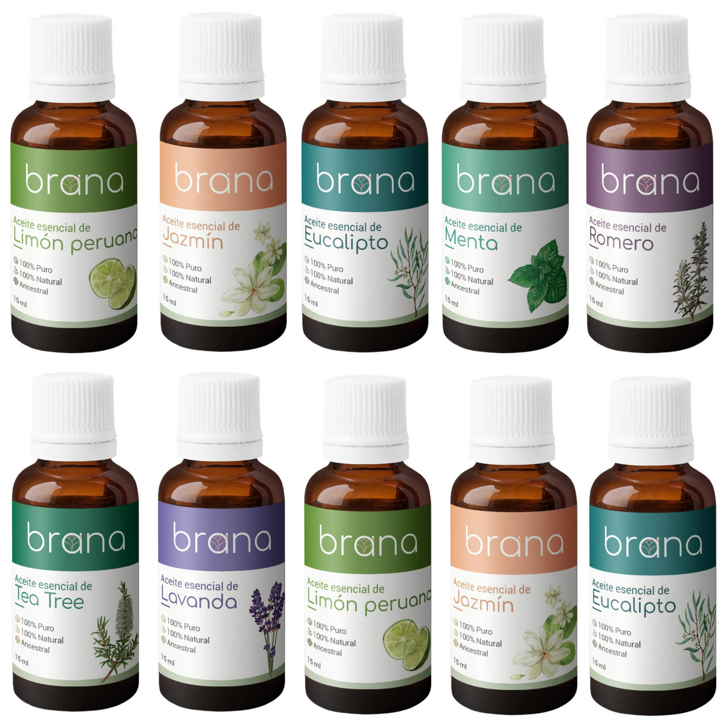 Aceite Esencial Brana 30ml - Aromas Variados