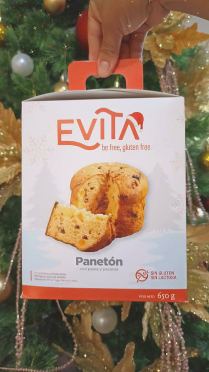 Panetón sin gluten, sin lactosa Evita 650g