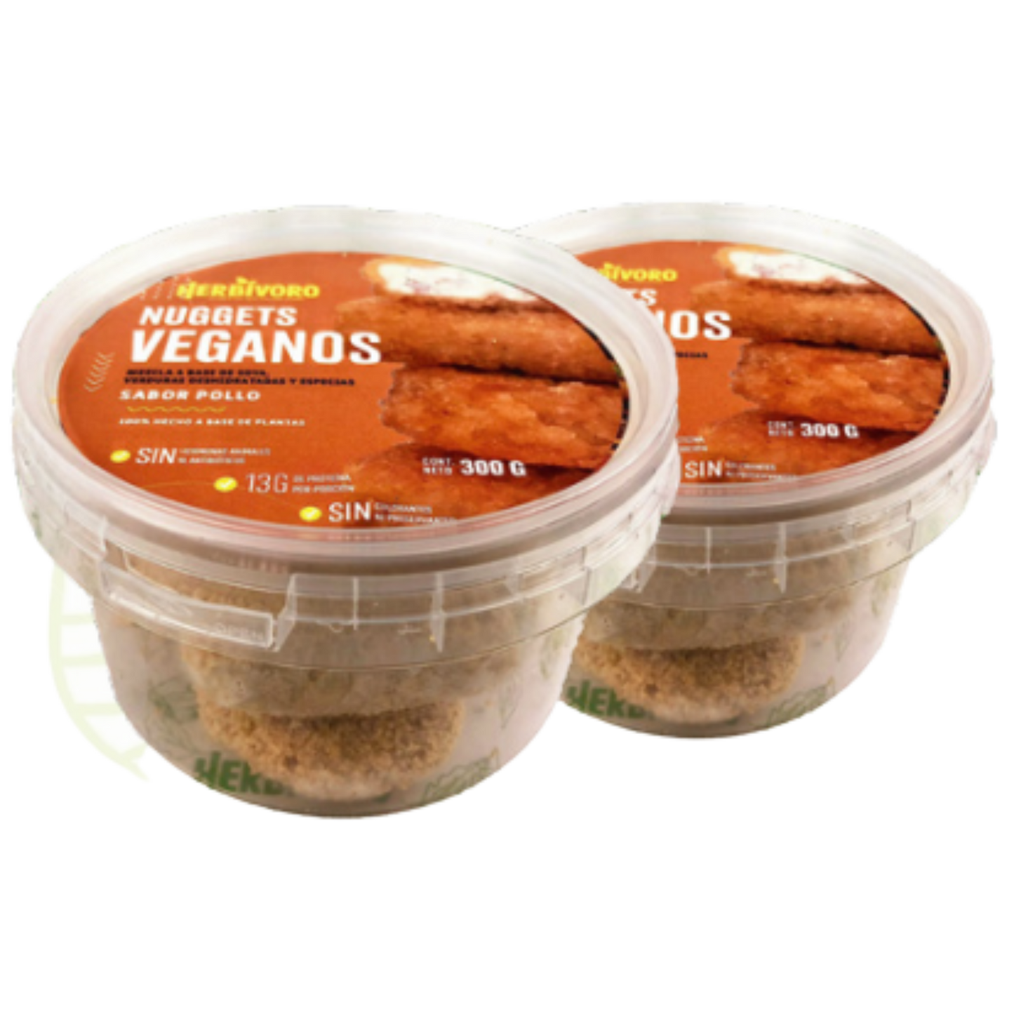 Nuggets vegano sabor pollo congelado Herbivoro taper 300g