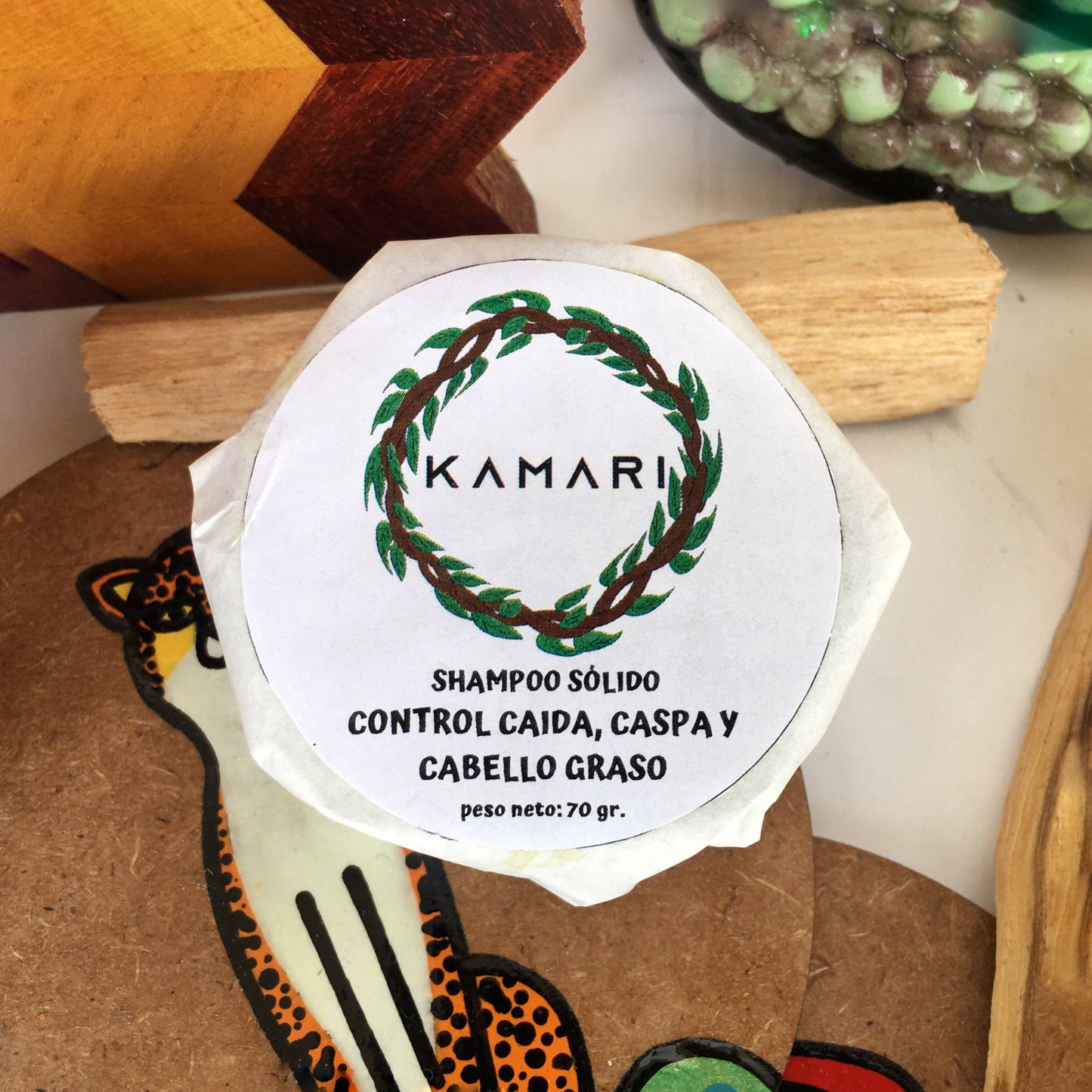 Shampoo Sólido Natural para Cabello Graso 70 gr.