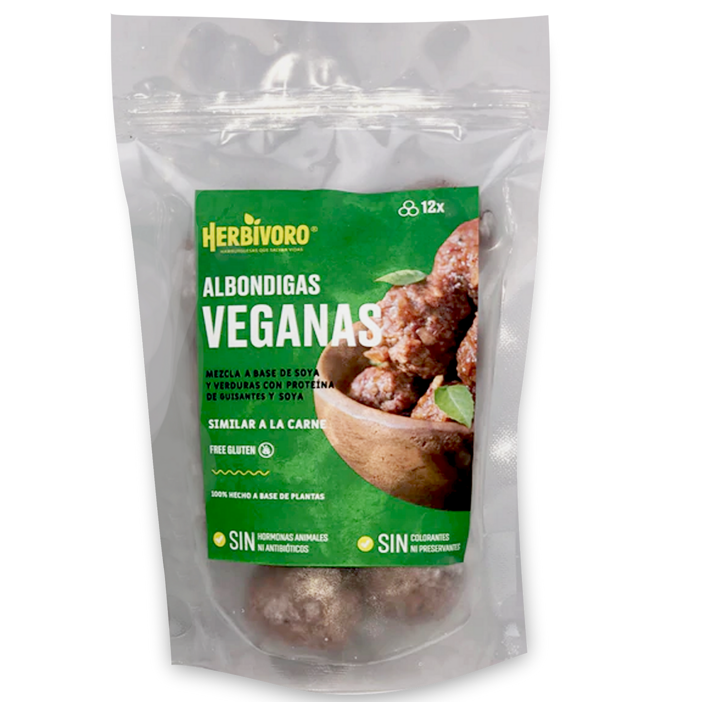 Albóndiga vegana sabor carne congelada Herbivoro bolsa 300g