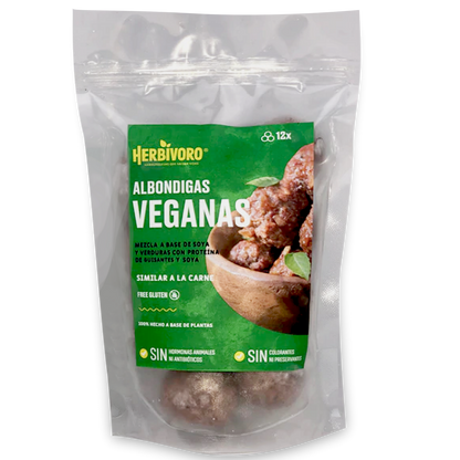 Albóndiga vegana sabor carne congelada Herbivoro bolsa 300g