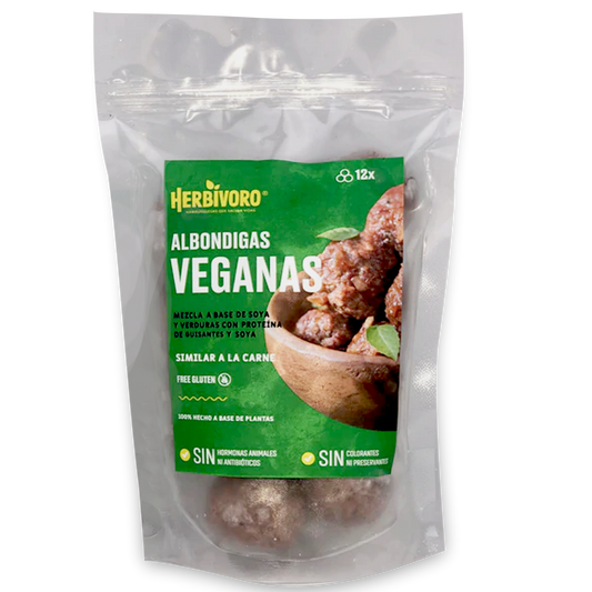 Albóndiga vegana sabor carne congelada Herbivoro bolsa 300g