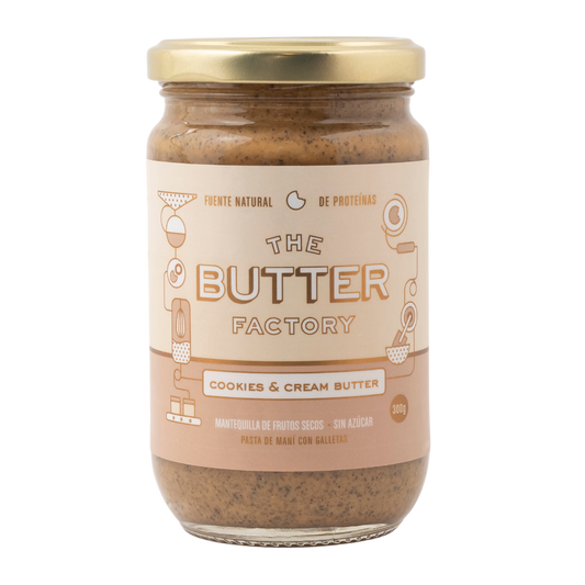 Mantequilla de cookies and cream The Butter Factory 300g